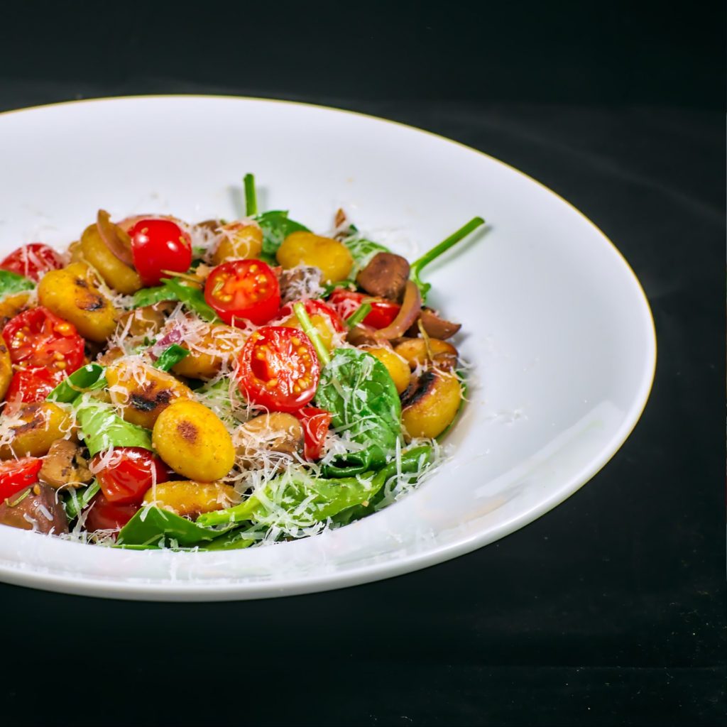 Gnocchi | Champignons | Cherrytomaten | Spinat