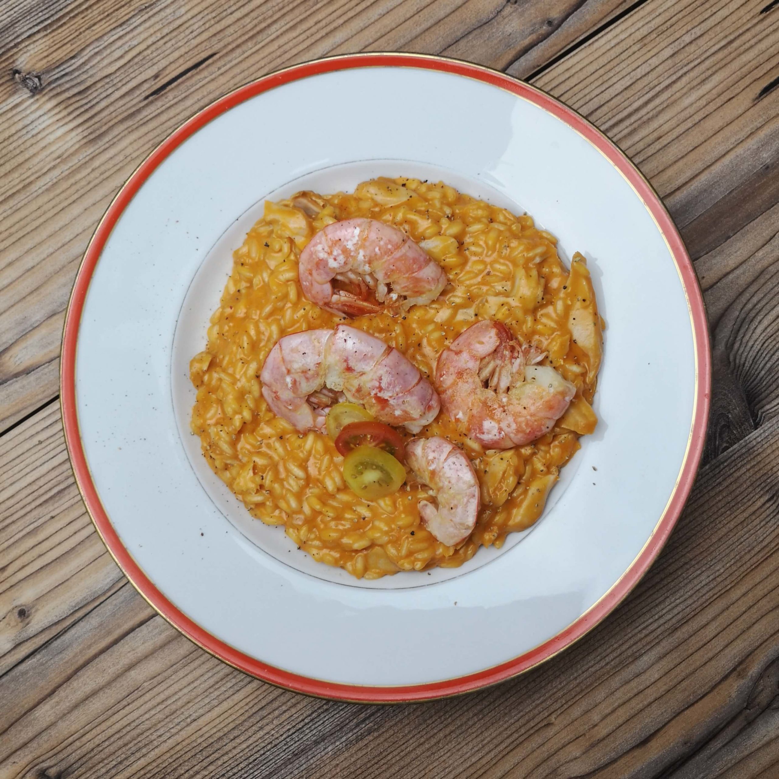 Read more about the article Lachs-Garnelen-Risotto